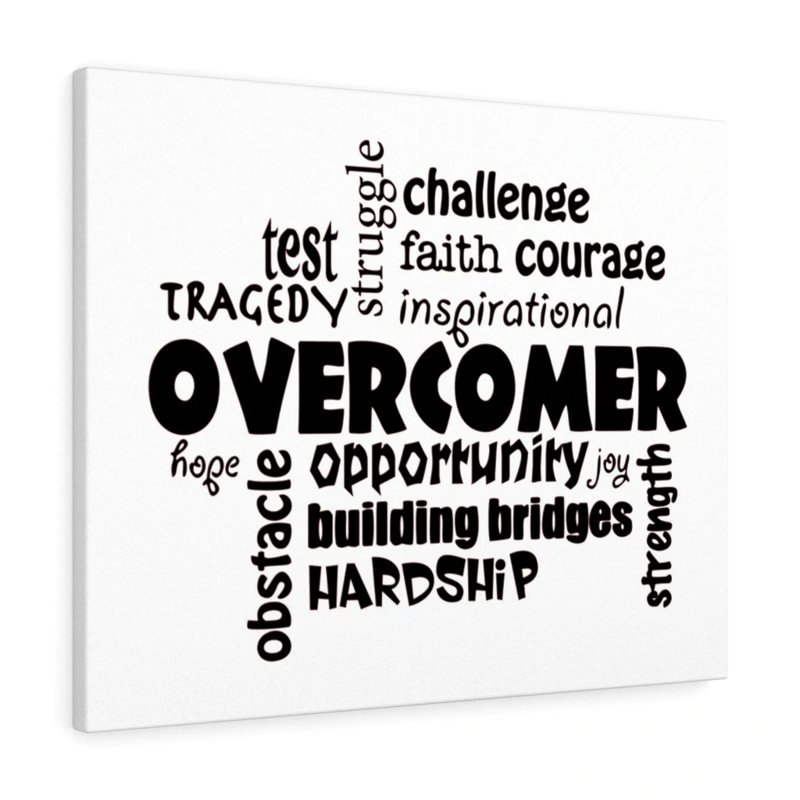 Overcomer - Wrapped Canvas Print, 28cm H x 36cm W