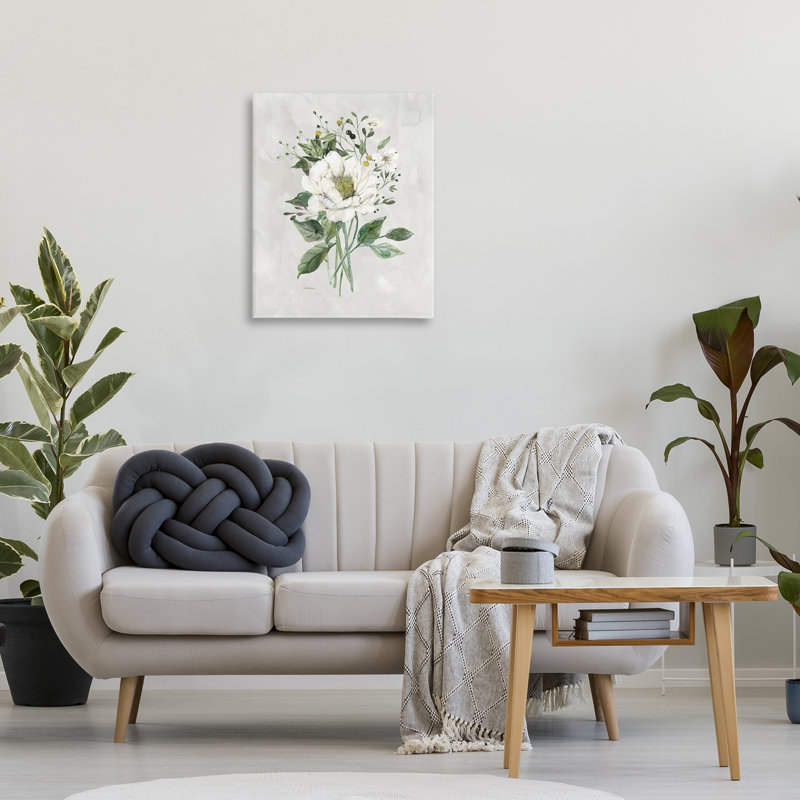 "White Flower Bundle", art mural par Carol Robinson, H 30 po x l 24 po