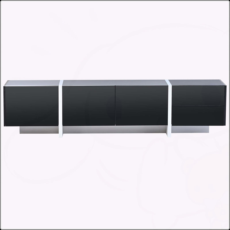 Meuble télé noir contemporain