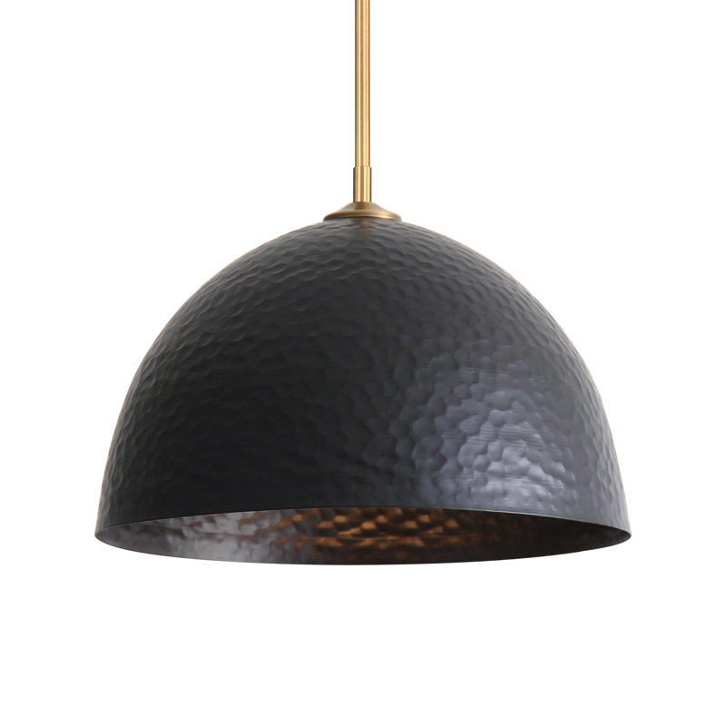 Grand luminaire suspendu Felix en laiton moderne avec argile roussâtre, Noir, noir, noir, noir