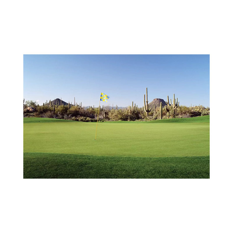 Golf Flag In A Golf Course, Troon North Golf Club, Scottsdale, Maricopa County, Arizona, USA by Panoramic Images - Wrapped Canvas Print