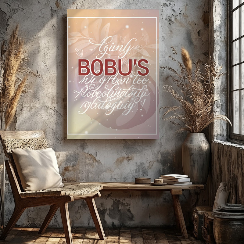 Toile, création d'une scène visuelle sereine et inspirante avec un art mural doux, fond de couleur pastel avec de doux dégradés de pêche, art mural sur toile
