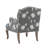Arlynda Floral Embroidered Upholstered Accent Armchair