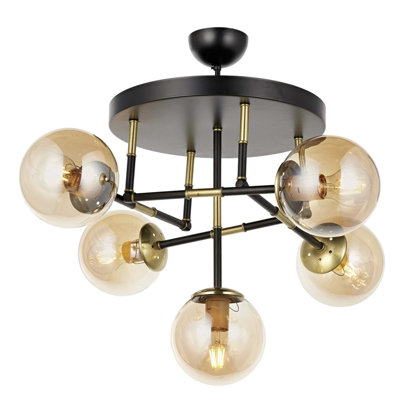Lustre unique à 5 lumières