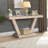 Vintage Distressed Wood Entryway Bench with Two - Tier Storage Cabinet, Rustic Design for Multiple Spaces and Practical Home Organization-463621176