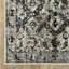 Tapis oriental en polyester tissé à la machine en gris-155099480