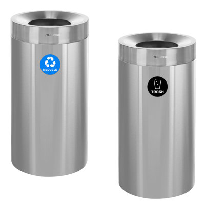 Poubelle commerciale en acier inoxydable 27 gallons
