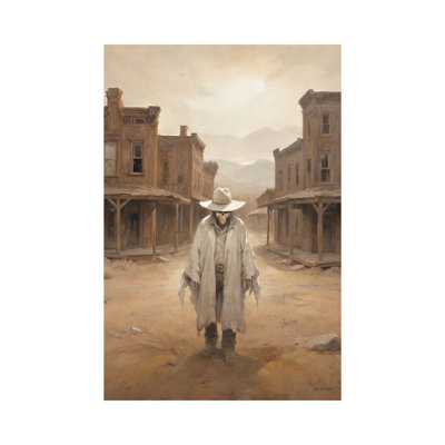 Ville fantôme - reproduction d'art sur toile tendue