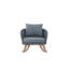 Chaise berçante en osier 29,5 "avec polyester doux (ensemble de 2)-50138680-50138681