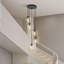 Luminaire suspendu grappe noir mat à 5 lumières Concow