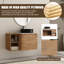 Ensemble de meuble-lavabo mural simple 36 po avec plateau en pierre reconstituée Eaton-703104423-696081827