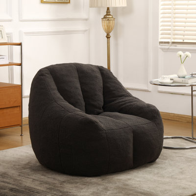 Bean Bag Chair for Adults, Comfy Bean Bag Sofa with Armrest, BeanBag Chair with Back Support for Living Room, Bedroom by Trule
