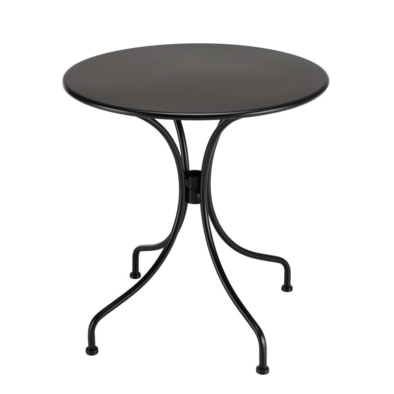 Delyu Round Metal Outdoor Bistro Table , 70cm cm W 70cm cm D