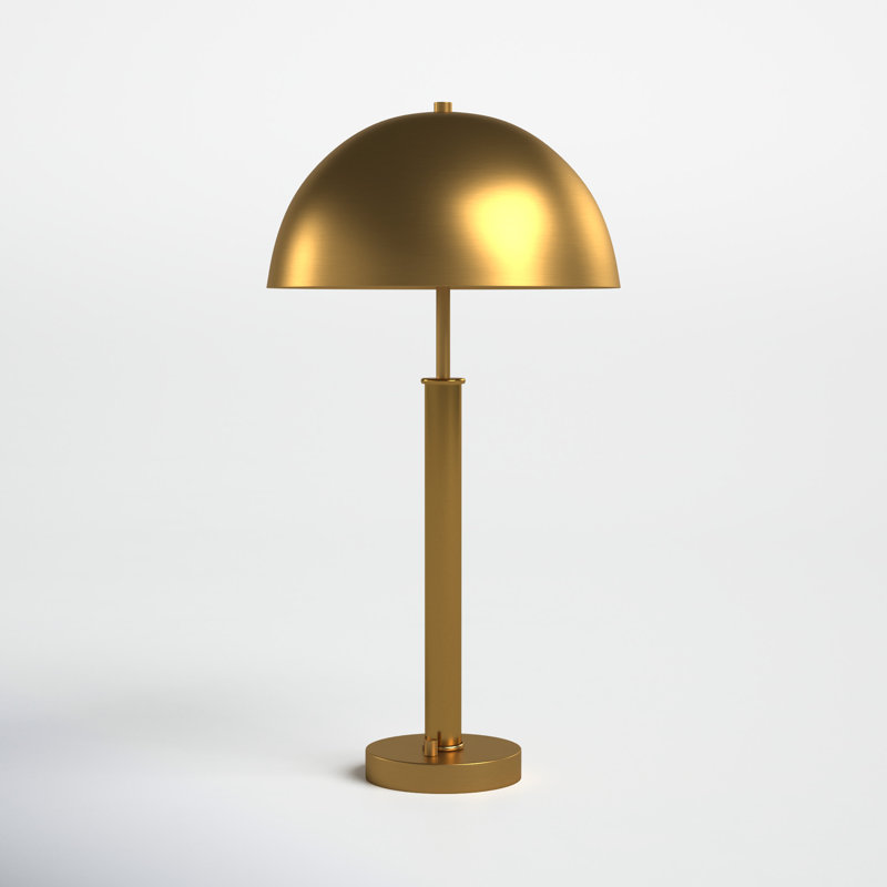 Harvey Gold Metal Dome Table Lamp Set