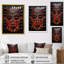 Red Masques ancestraux rouges - Masque africain, art mural-707318338-707318337