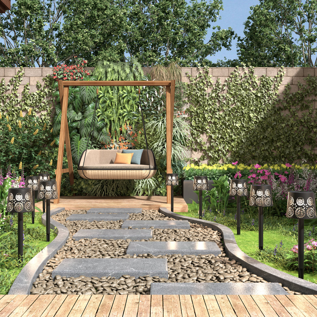 Caymon Solar-Powered Garden Stake Lights