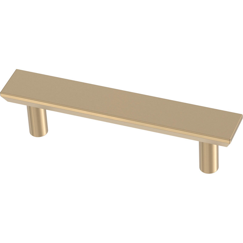 Brushed Bronze Chamfered Bar Pull Handle Set of 10