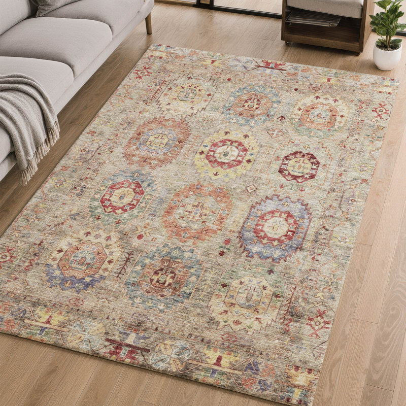 Tapis Premium lavable à la machine Mayfield AMF2227, Beige, 8 pi x 10 pi
