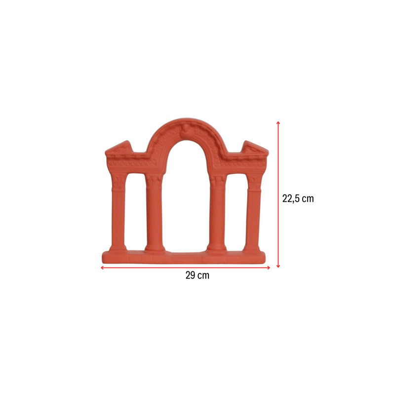 Elegant Decorative Object, 100% Ceramic, 3.0 x 11.4 x 10.0 Inches | Vibrant Orange Color, Perfect for Home Décor & Accent Pieces | Ideal for Living Room, Office, or Gift Giving | Unique Design Enhances Any Space