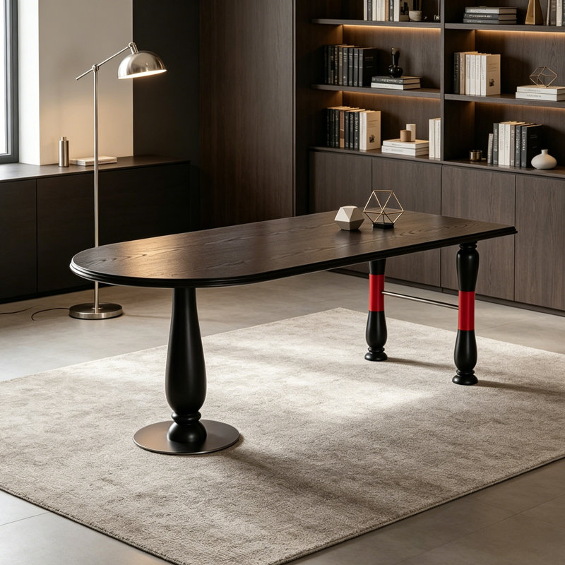 Bureau multifonctionnel Novel Artistic Design, H 29,52 po x l 70,86 po x P 31,49 po