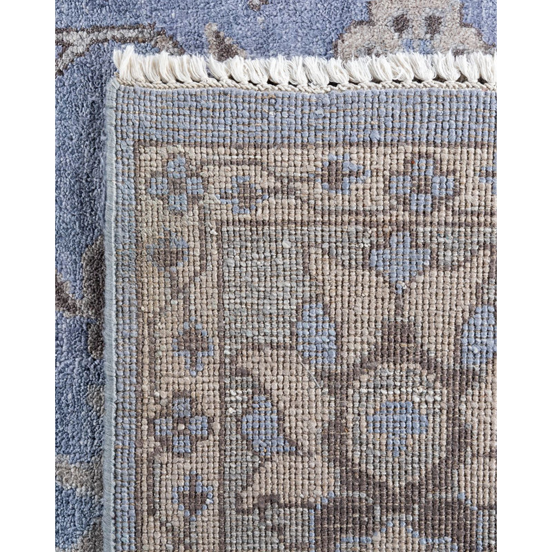 Overdyed One-of-a-Kind 9' 1" X 12' 1" Hand Knotted Area Rug