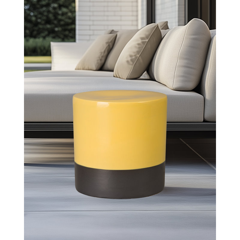 Stool/Table Garden Stool, Mustard Yellow