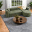 Canapé modulaire en chenille vert modulaire à compression 109,4 pouces Compression