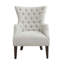 Fauteuil à oreilles capitonné Hannah-2062625709