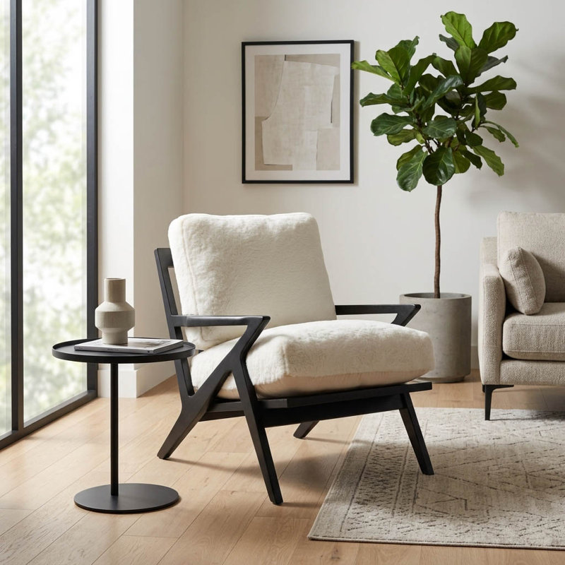 Fauteuil d'appoint rembourré pour coin repas Minimalist