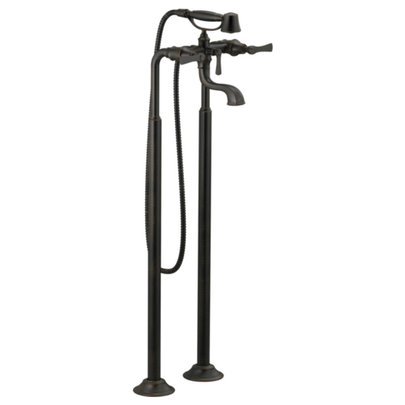Rook® Two-Handle Tub Filler Trim Kit With Lever Handles, Venetian Bronze