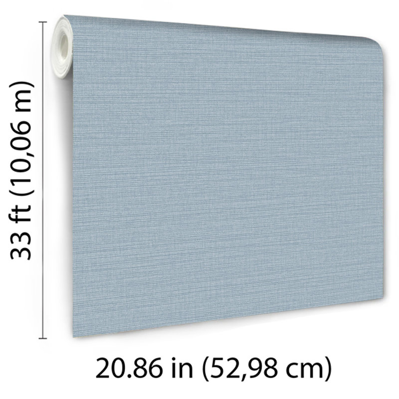 Papier peint horizontal à texture horizontale Stria, Bleu