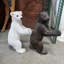 Statue de bébé ours grizzly grandeur nature