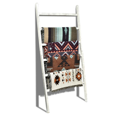 Extra Wide 6.4ft Wooden Blanket Ladder