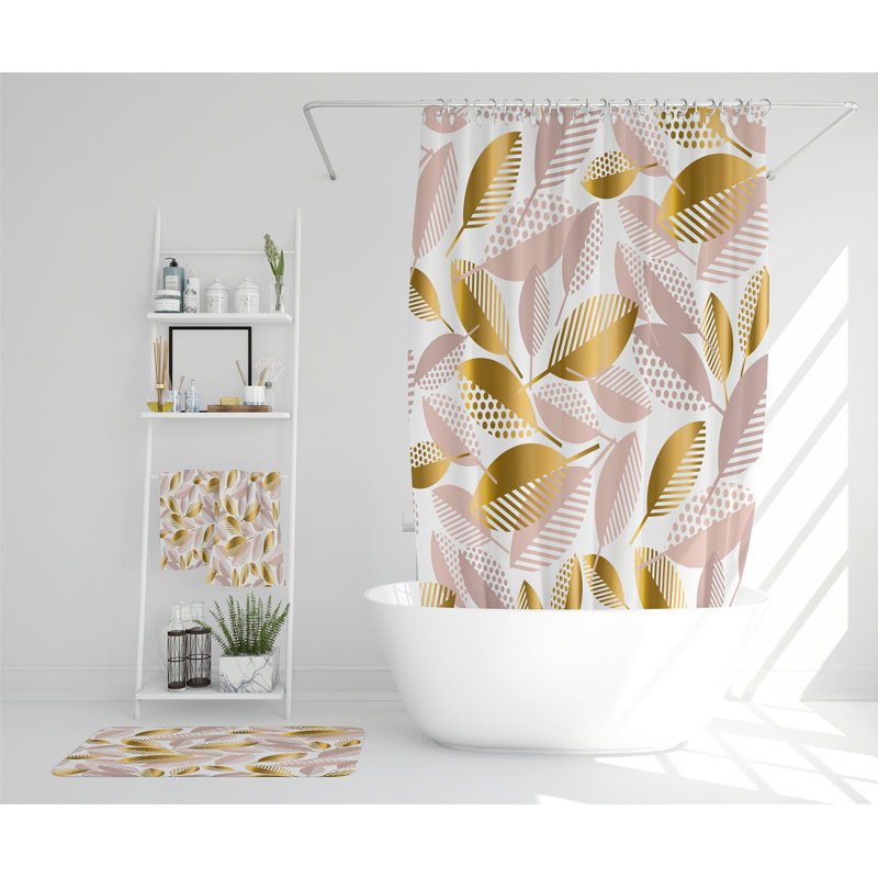 Nayomi Polyester Shower Curtain Set