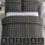 Luxury Double Brushed Microfiber Reversible Duvet Cover Set with Zipper Closure and Corner Ties-125854538-125854539