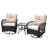 3 Pieces Conversation Set  With Side Table