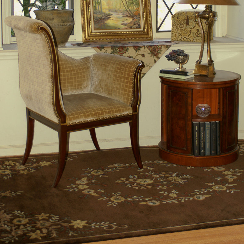 Aubusson Wool Oriental Indoor Rug, Rectangle 5'6" x 8'6"