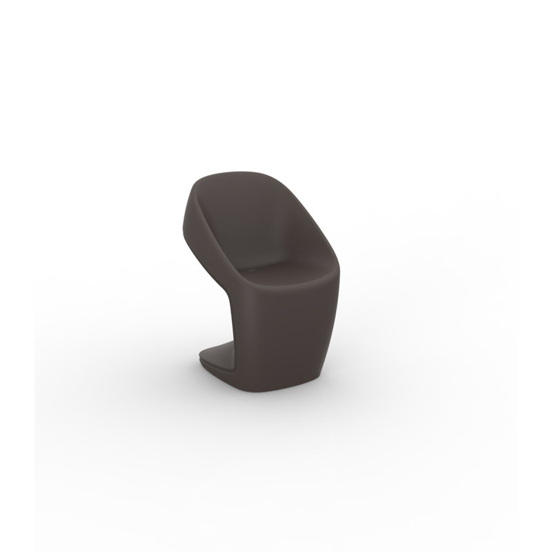Ufo Patio Dining Side Chair, Bronze
