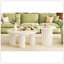 Ensemble de 2 tables basses rondes avec pieds cylindriques et 1 table de bout pour le salon U-Can