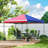 10 x 10 ft Pop Up Canopy Tent with One Push Setup, Easy Setup Outdoor Portable Instant Canopy Shelter with Wheeled Carry Bag, Sandbags, Adjustable Height for Parties, Events, American Flag-125397544