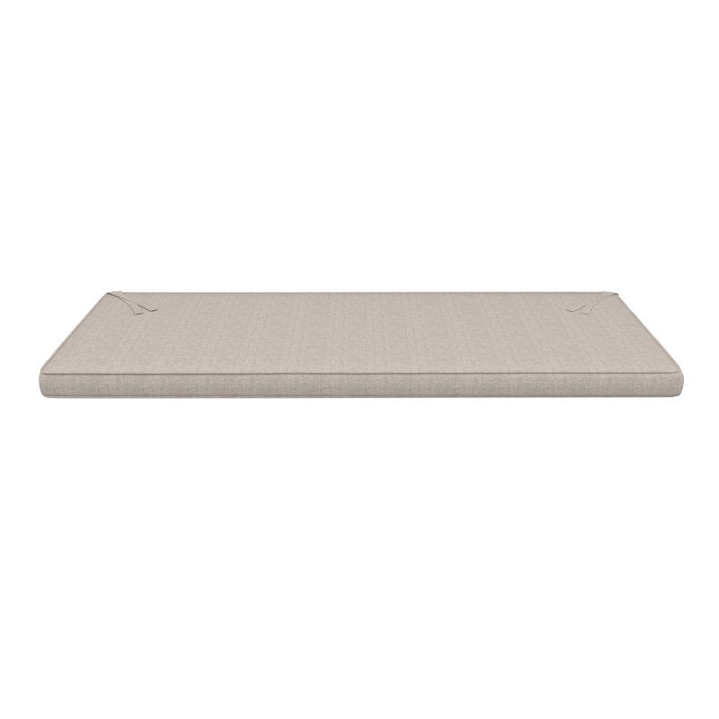 Sunbrella® Indoor/Outdoor Bench Seat Cushion, 3" Thick, 37" W x 17" D, Sunbrella® Cast Silver