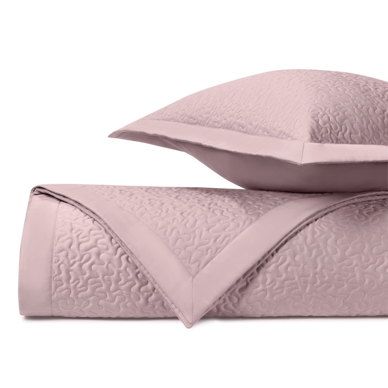Vermicelli Quilted Sateen Coverlet Set, Incensco Lavender, Queen Coverlet + 2 Standard Shams