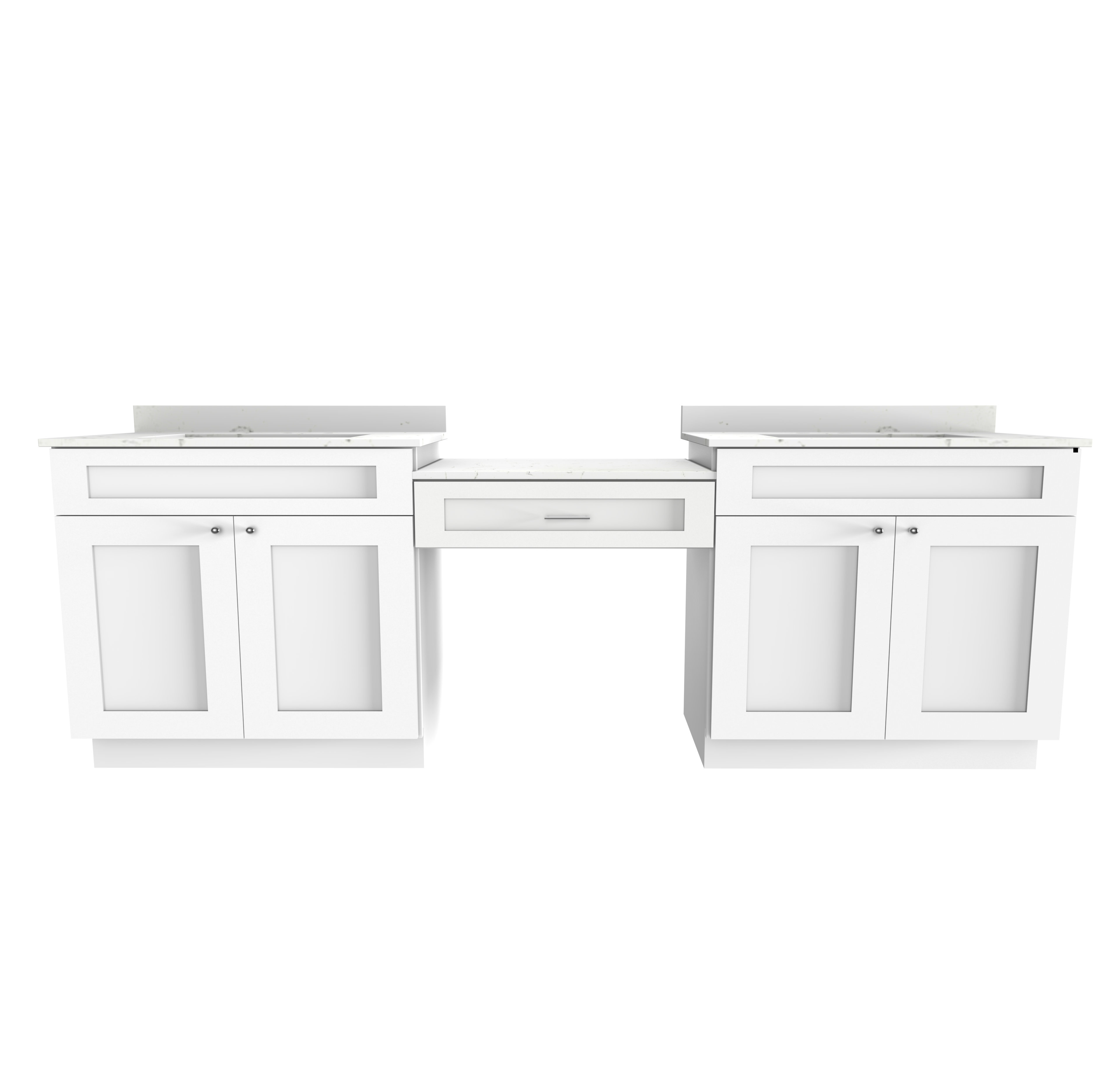 Wildon Home® Edalia 103'' Double Bathroom Vanity with Quartz Top | Wayfair