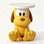 Petite table d'appoint ronde décorative en forme de chien de dessin animé