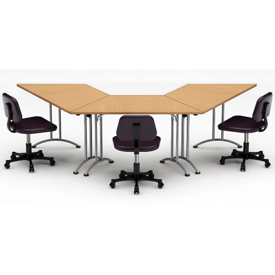 Acein Angled Meeting Table by Inbox Zero