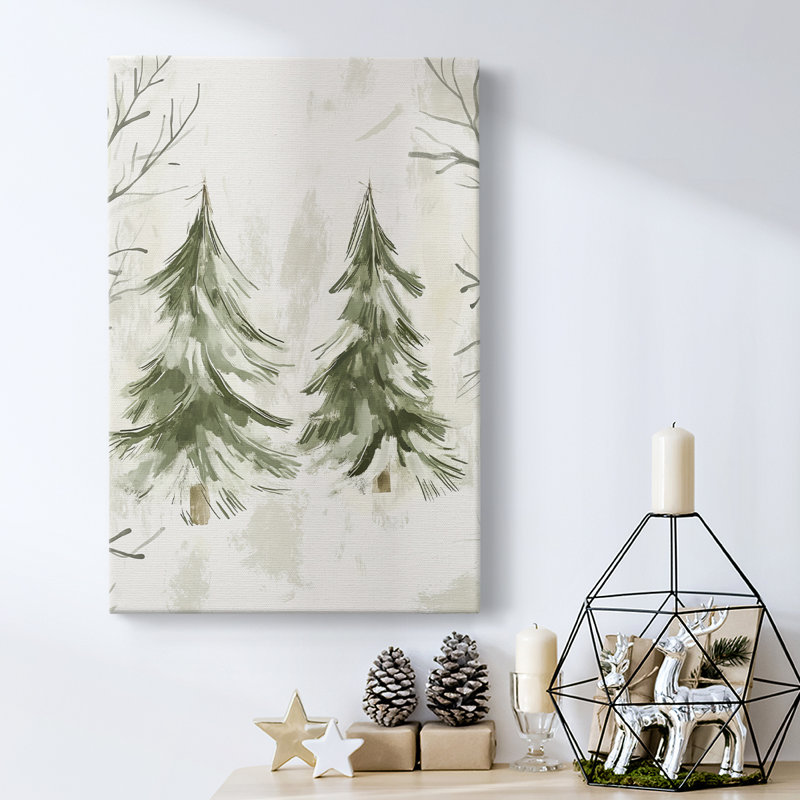 Art des Fêtes de Noël - Toile tendue avec châssis de galerie, H 12 po x l 8 po