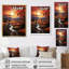 Paysage de campagne cramoisi II - impression-91381062-91381063