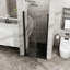 Porte de douche pivotante 72 po, porte de douche en verre trempé épais de 1/4 po-120178818