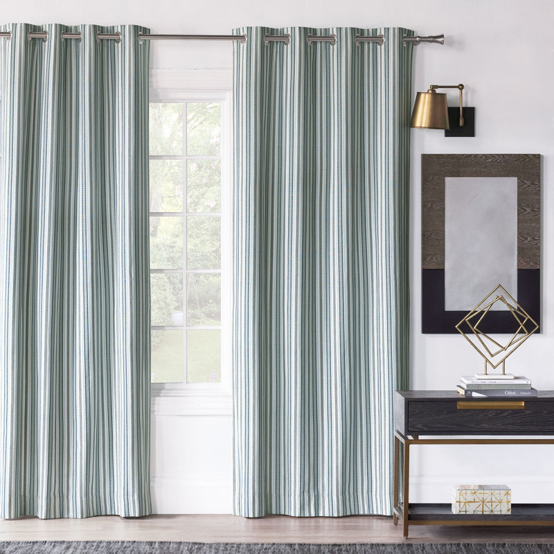 Hugo 100% Cotton Room Darkening Curtain Single Panel, 96" W x 84" L