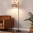63.7'' Arched/arc Rattan Floor Lamp With Bulb And Remote Control Included-1058930176